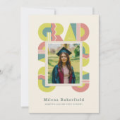 Graduation card class of 2026 retro aankondiging (Voorkant)