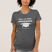 Graduation Celebration Class White Hat Class Year T-shirt (Voorkant)