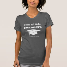 Graduation Celebration Class White Hat Class Year T-shirt