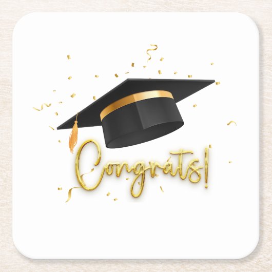 Graduation Celebration Collection Kartonnen Onderzetters (Voorkant)