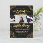 Graduation Celebration Invitation Kaart (Staand voorkant)