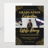 Graduation Celebration Invitation Kaart (Voorkant / Achterkant)