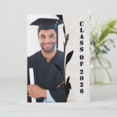 Graduation Class of 2026 Photo Frame Kaart (Staand voorkant)