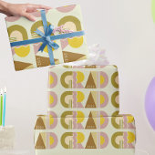 Graduation class of 2026 retro cadeaupapier
