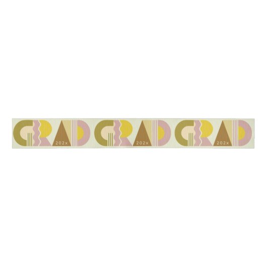 Graduation class of 2026 retro grosgrain lint (Voorkant)