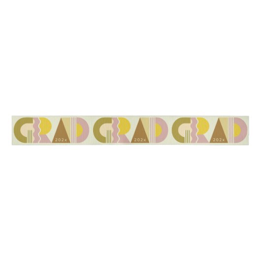 Graduation class of 2026 retro grosgrain lint (Voorkant)