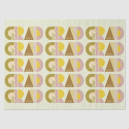 Graduation class of 2026 retro tissuepapier