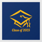 Graduation Class of 20?? NVYGLD Customize Year Raamsticker (Vel)