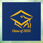 Graduation Class of 20?? NVYGLD Customize Year Raamsticker (Vel 3)