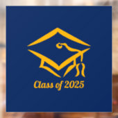 Graduation Class of 20?? NVYGLD Customize Year Raamsticker (Vel 2)
