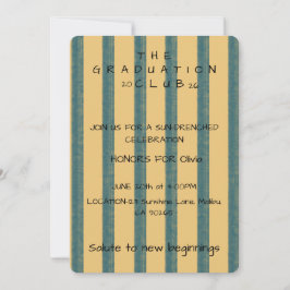 "Graduation Club" uitnodiging Papier Blad