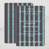"Graduation Club" uitnodiging Papier Blad (Voorkant / Achterkant)