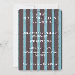 "Graduation Club" uitnodiging Papier Blad