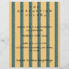 "Graduation Club" uitnodiging Papier Blad