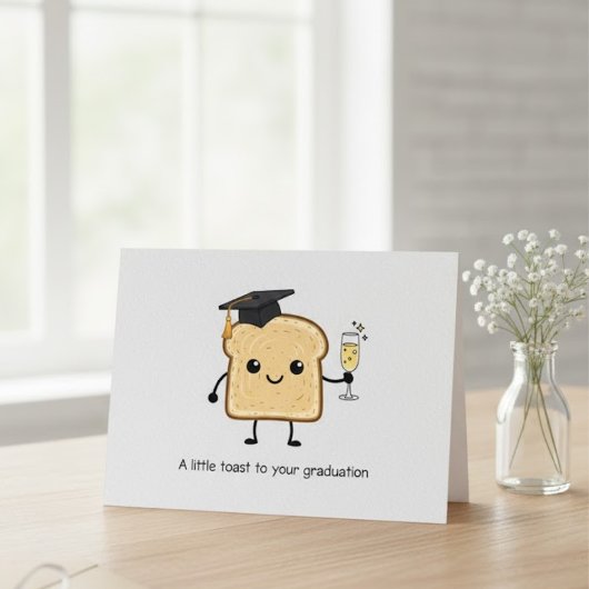 Graduation Congratulations Achievement Toast Funny Kaart