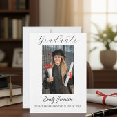 Graduation Congratulations Card - custom Photo Aankondiging