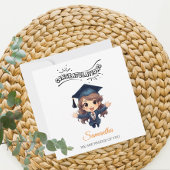Graduation Congratulations Card with Illustration Feestdagenkaart