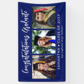 Graduation Congratulations Graduate 3 Photo Blue Spandoek (Verticaal)