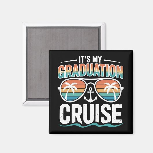 Graduation Cruise Squad Matching Trip Family Grad  Magneet (Voorkant / Achterkant)
