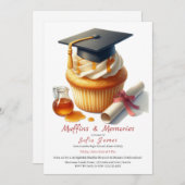 Graduation Cupcake Brunch Celebration Kaart (Voorkant / Achterkant)