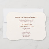 Graduation Daughter Balloons Invitation Kaart (Achterkant)