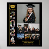 Graduation Day Senior Class of 2024 Fotocollage Poster (Voorkant)