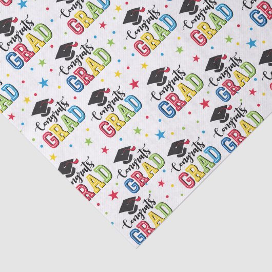 Graduation Decoupage Tissuepapier (Detail)