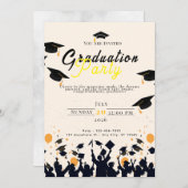 Graduation Digital Invitation Template – Modern Gr Kaart (Voorkant / Achterkant)