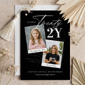 Graduation Era Modern Retro Then & Now Grad Photo Kaart