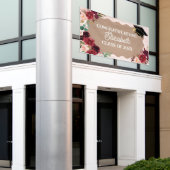 Graduation floral craft party banner (Buitenkant Gebouw)