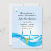 Graduation from Nursing School elegant medical Aankondiging (Voorkant)