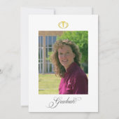 Graduation from Nursing School elegant medical Aankondiging (Achterkant)