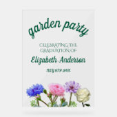 Graduation Garden Party Acryl Bord (Voorkant)