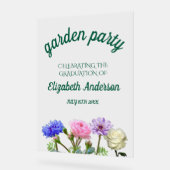 Graduation Garden Party Acryl Bord (Hoek)