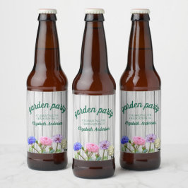 Graduation Garden Party Bier Etiket