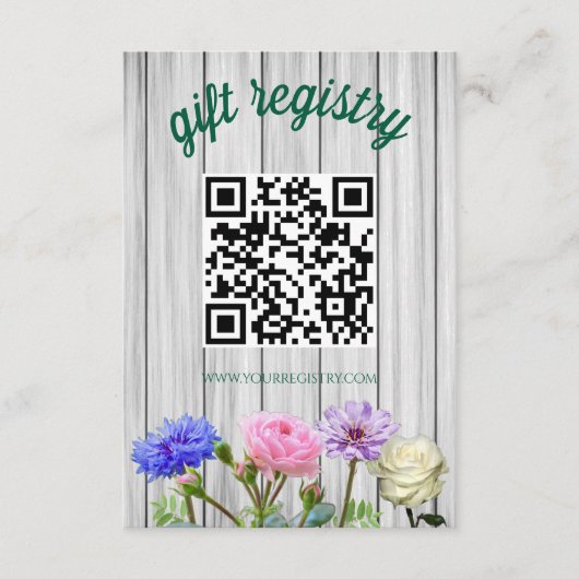 Graduation Garden Party Registry Informatiekaartje (Voorkant)