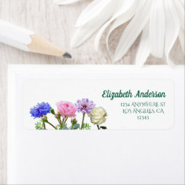 Graduation Garden Party Return Address Etiket