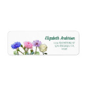 Graduation Garden Party Return Address Etiket (Voorkant)