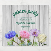 Graduation Garden Party Sparkling Wijnetiket (Enkel label)