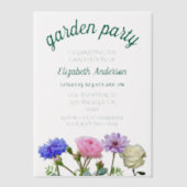 Graduation Garden Party Vellum Uitnodigingen (Voorkant)