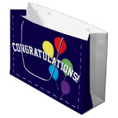 graduation gift bag groot cadeauzakje (Voorkant Gekanteld)