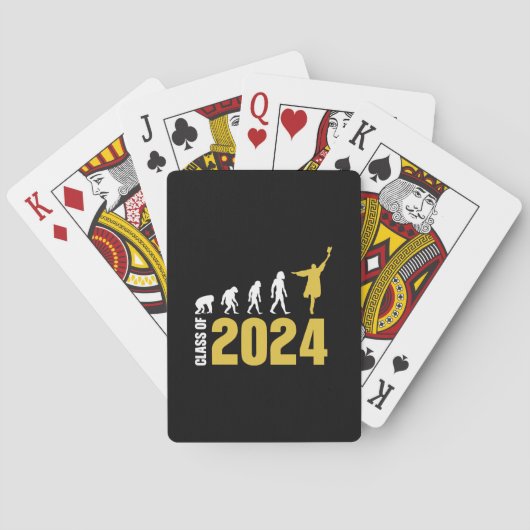 Graduation Gift | Class Of 2024 Pokerkaarten (Achterkant)