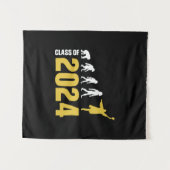 Graduation Gift | Class Of 2024 Wandkleed (Voorkant (horizontaal))