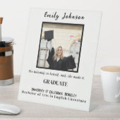 Graduation gift for Her, Graduation Photo Frame Reclamebord Met Voetstuk (Insitu)