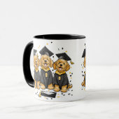 Graduation Goldendoodle Honden Mok (Voorkant links)
