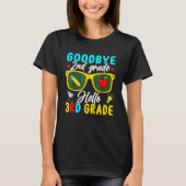 Graduation Goodbye 2nd Grade Hello 3rd Grade Back  T-shirt (Voorkant)