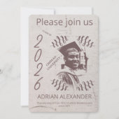 Graduation grayed backdrop custom photo kaart (Voorkant)