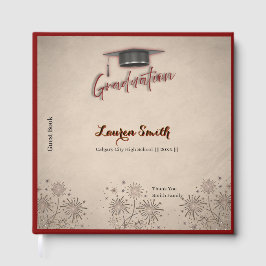 Graduation Guest Book Modern Keepsake Gastenboek