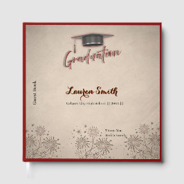 Graduation Guest Book Modern Keepsake  Gastenboek