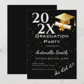 Graduation Invitation Kaart (Voorkant / Achterkant)